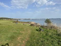 Walking across Churston Point